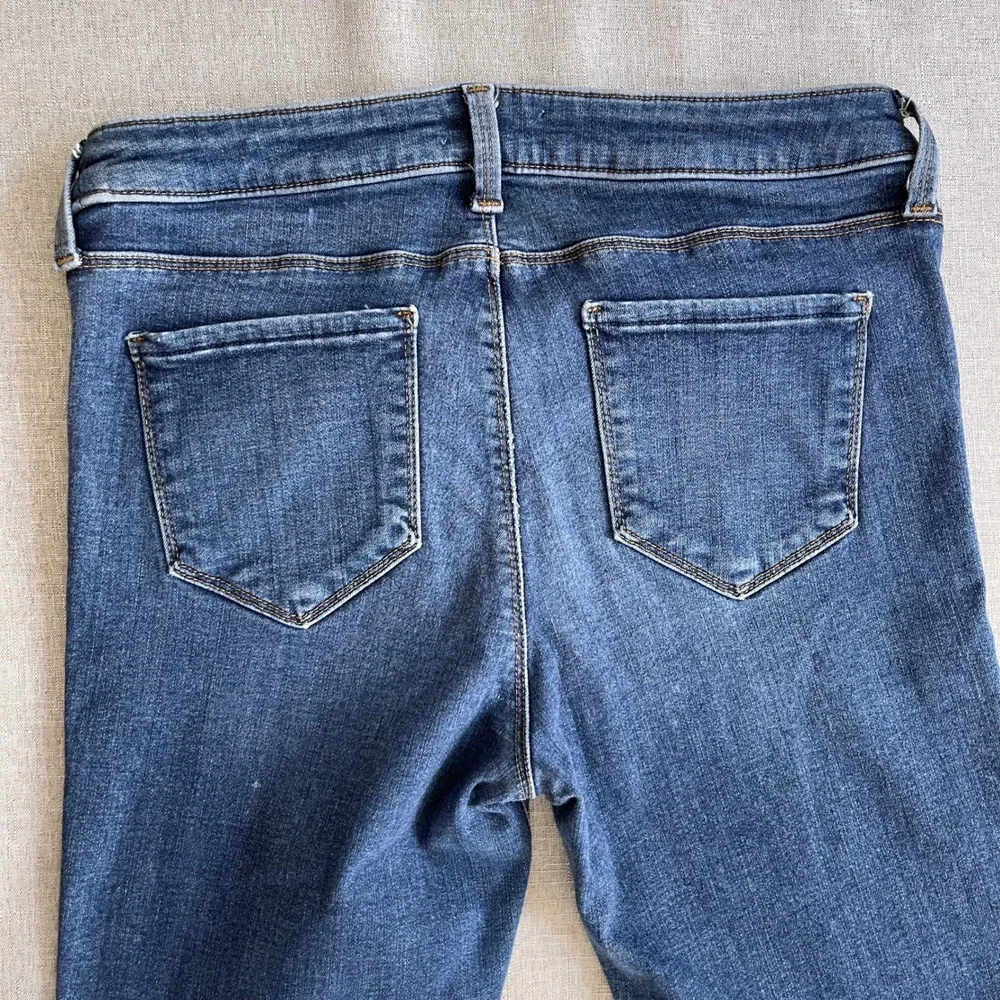 L'Agence‎ Brigitte Skinny Stretch Mid-Rise Jeans Vintage Wash Womens 27 Blue